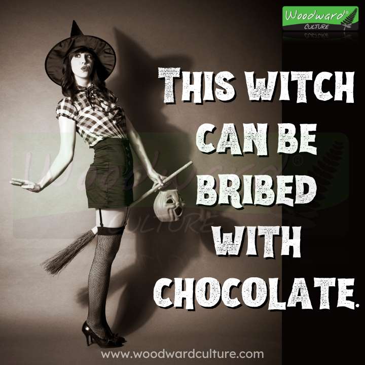 This witch can be bribed with chocolate