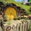 Samwise Gamgee's house with its yellow door - Hobbiton Movie Set New Zealand - Woodward Culture Travel Guide