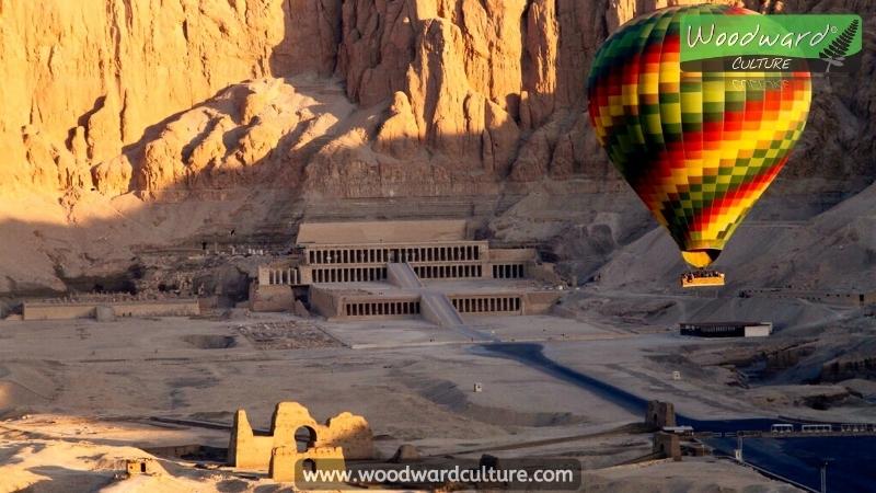 Hot air balloon rides over the Valley of the Kings near Luxor, Egypt - Woodward Culture.
