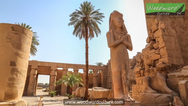 Statue of Rameses II at Karnak Temple in Luxor, Egypt - Woodward Culture Travel Guide.