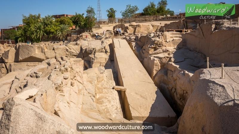 The Unfinished Obelisk in Aswan, Egypt. Woodward Culture Travel Guide.