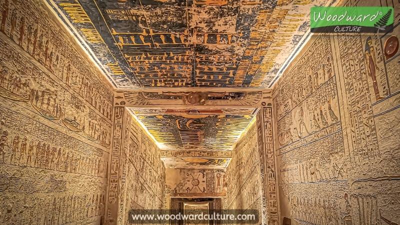 Valley of the Kings Egypt - Passage inside the Tomb of Memnon KV9 - Woodward Culture Travel Guide
