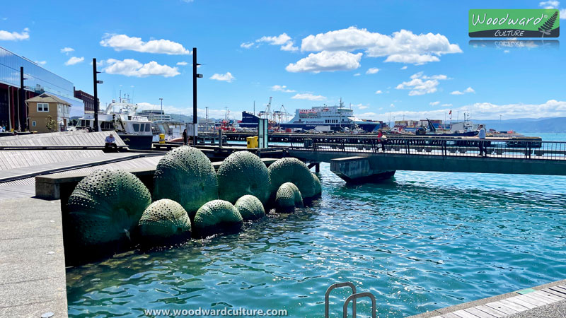 Nga Kina Sculpture Wellington Waterfront - Woodward Culture Travel Guide