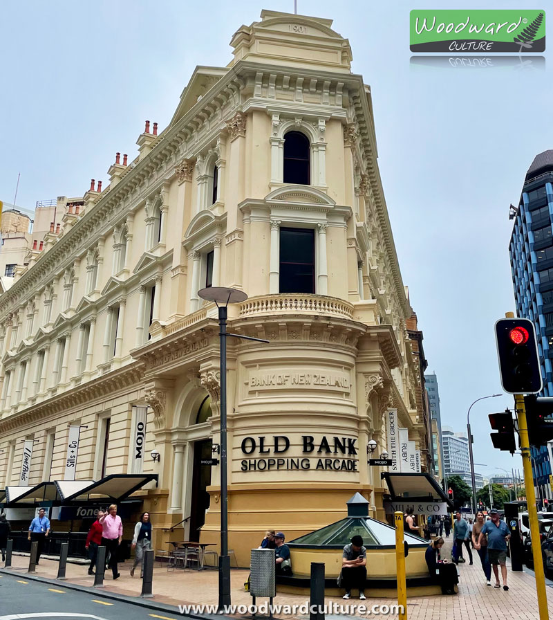 Old Bank Shopping Arcade on Lambton Quay in Wellington New Zealand - Woodward Culture